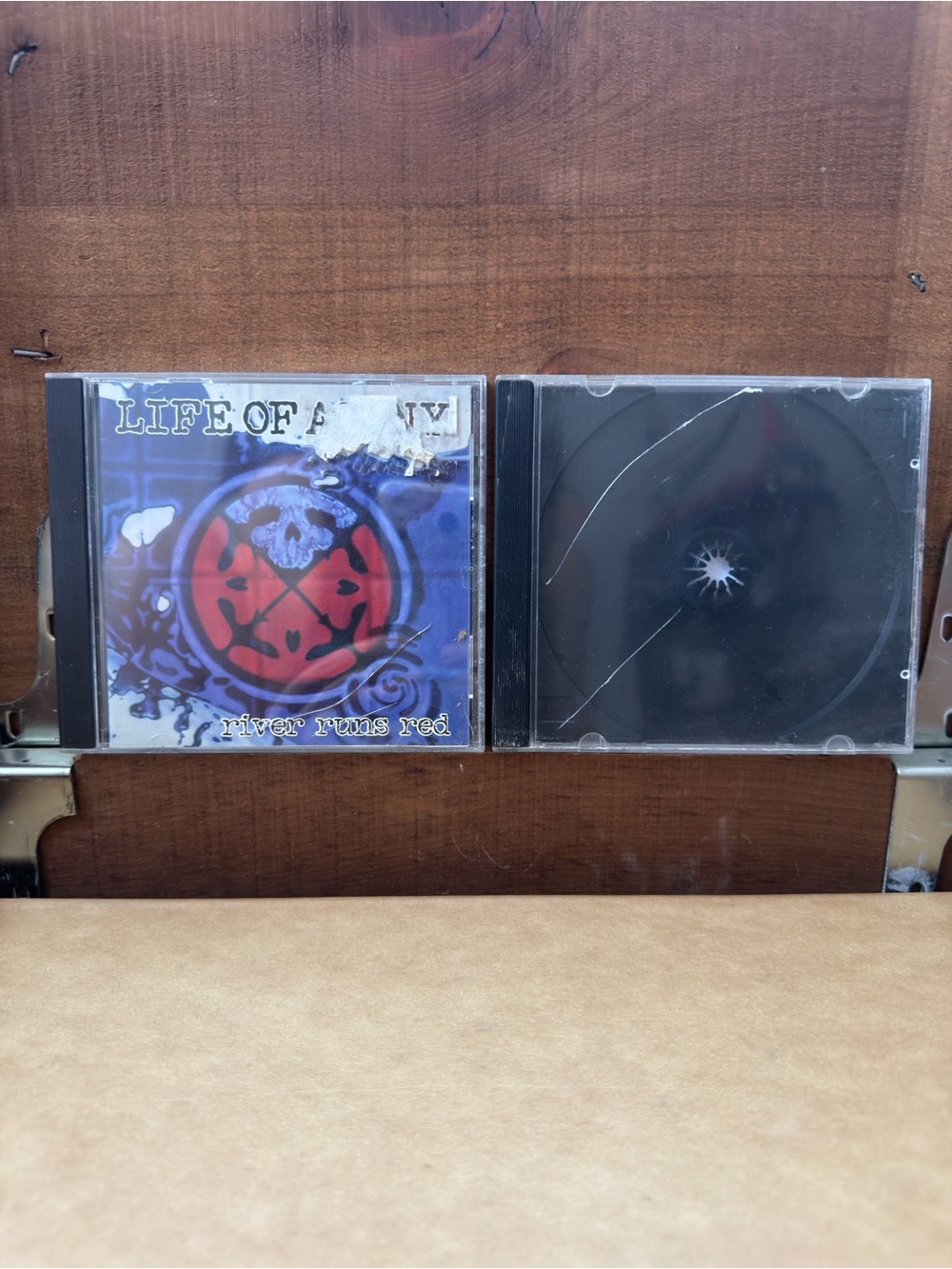 Life of Agony & Keith Caputo lot of 2 CASES & INLAYS ONLY- no discs